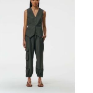 Tibi tropical wool pull on wilt jogger